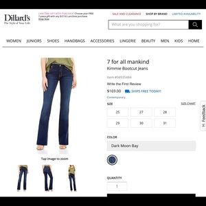 [7 FOR ALL MANKIND] BOOTCUT JEANS